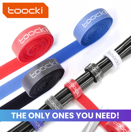 TOOCKI Data Cable Velcro Ties